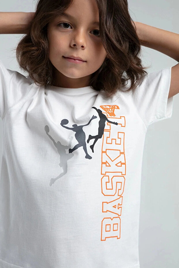 Boy's double set - white - 2