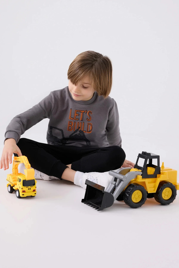 Boy's Anthracite Tracksuit Set - 3