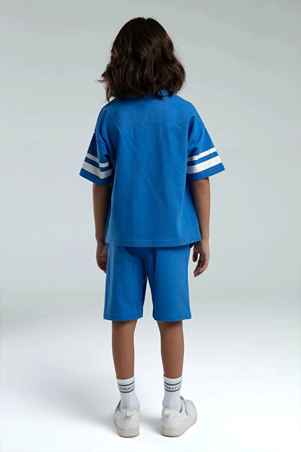 بدلة بيرمود للأولاد - إنديجو - 5