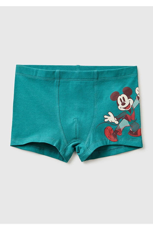 Boy's green disney printed boxer