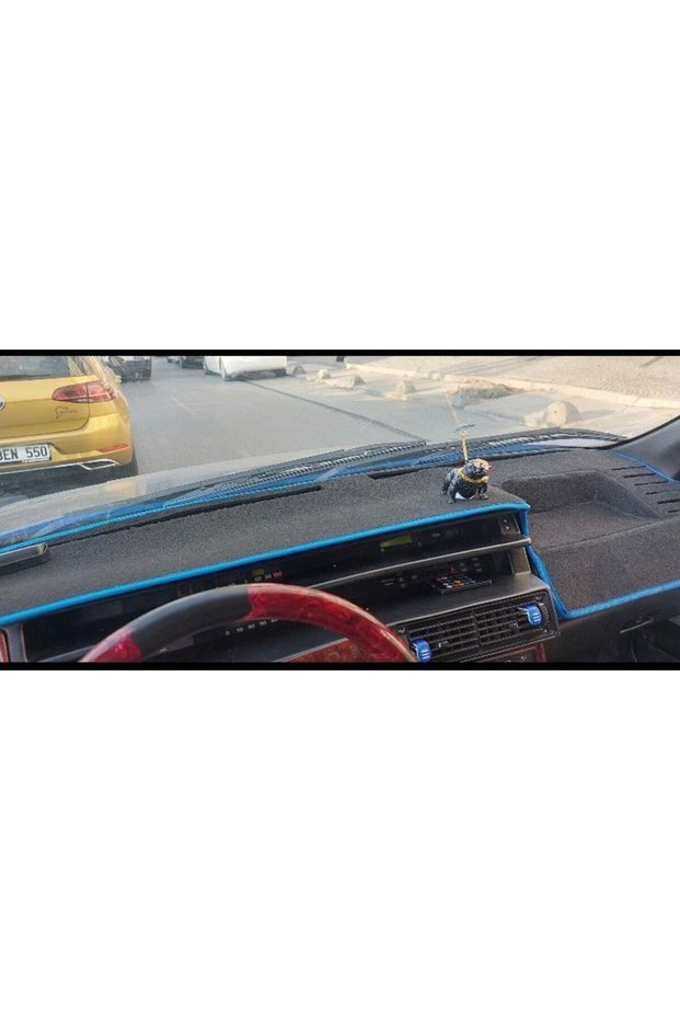 Glovebox Protection Carpet Suitable for Fiat Tempra / Tipo Models with Digital Display Black Edge Color Blue