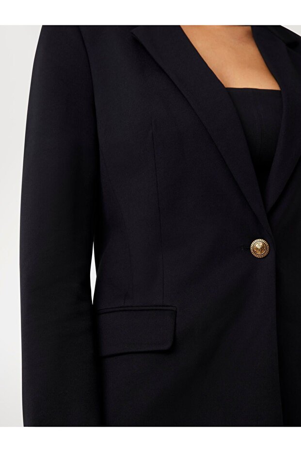 سترة ذات صف واحد من الأزرار - 5