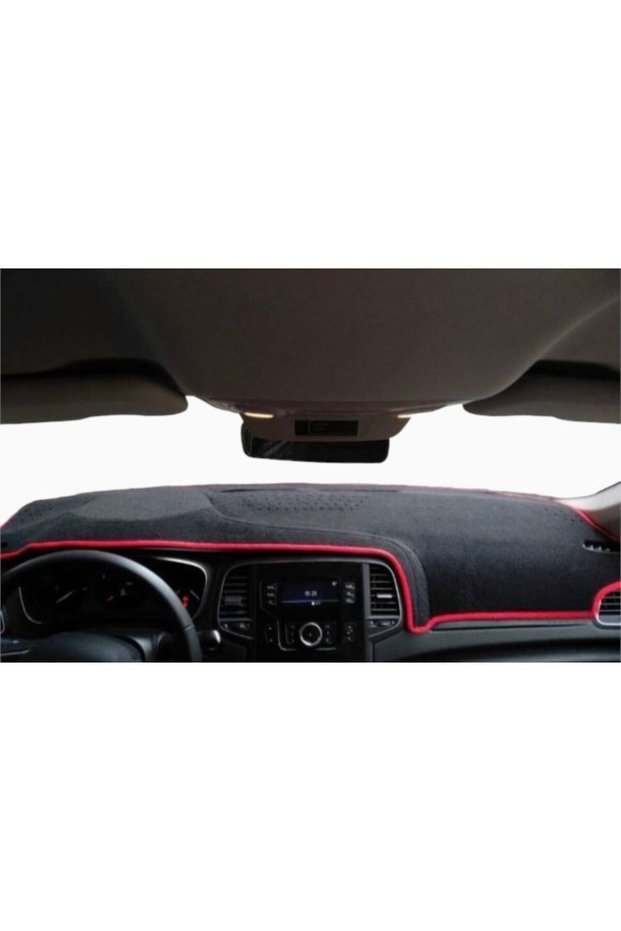 Glovebox Protection Carpet Suitable for Renault Megane 4 Models Black Edge Color Red