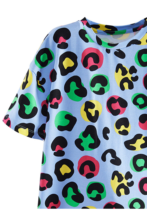 Leopard devojka Oversize kroj haljina - 5