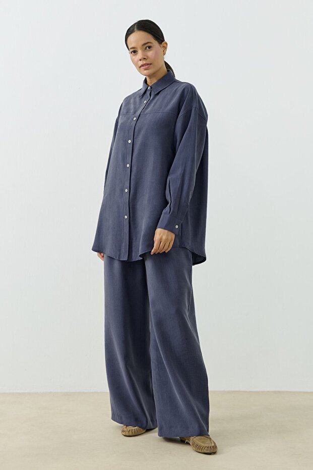 Violet Suit Navy Blue