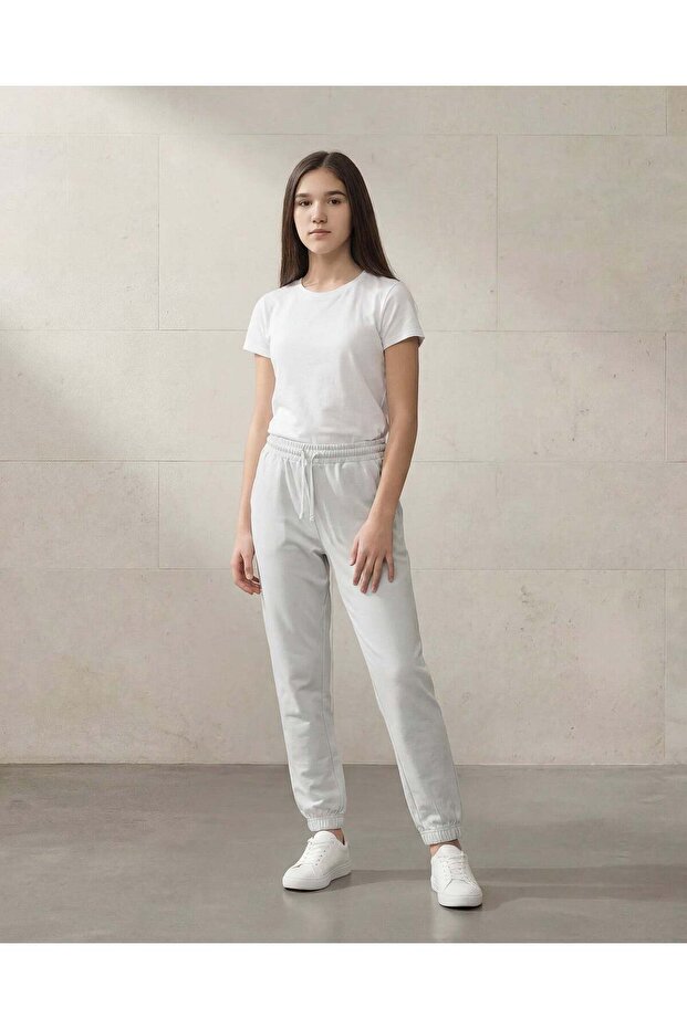 بنطلون رياضي أساسي بلون النعناع للبنات الكبيرات - 4