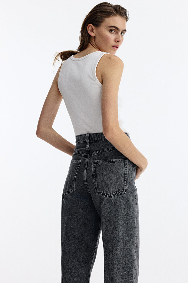 Barrel High Ankle Jeans - 1