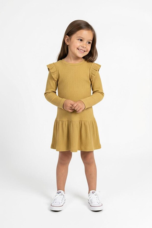 Rochie modală cu volane - 4