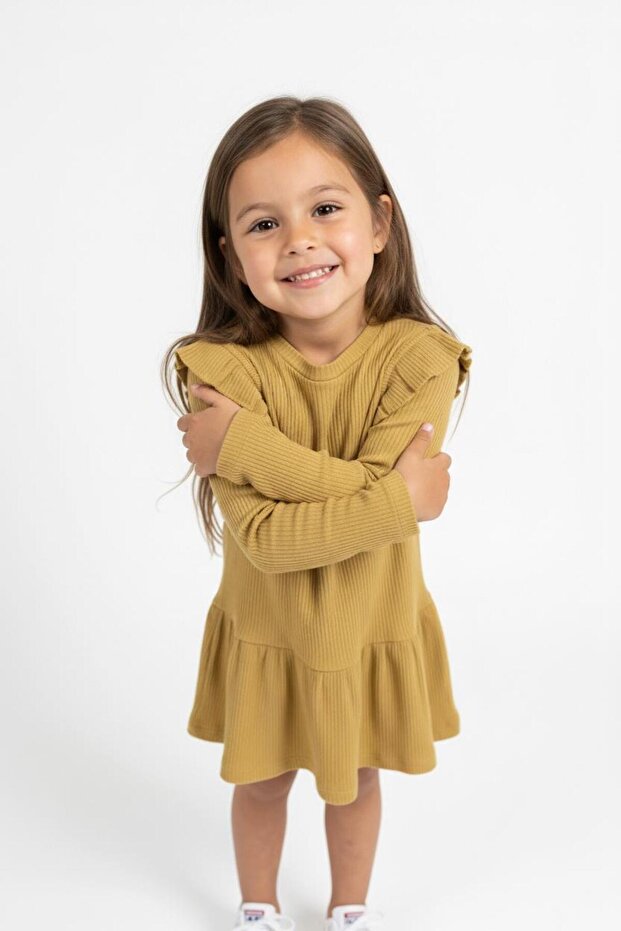 Rochie modală cu volane - 5