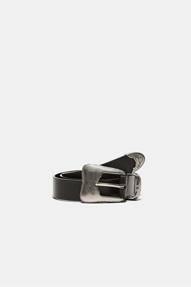 BASIC COWBOY BUCKLE BELT - 1