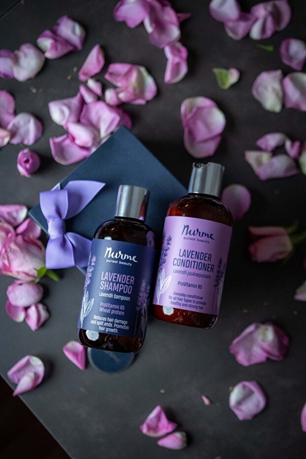 Lavender Hair Care Gift Box - Natural Shampoo & Conditioner