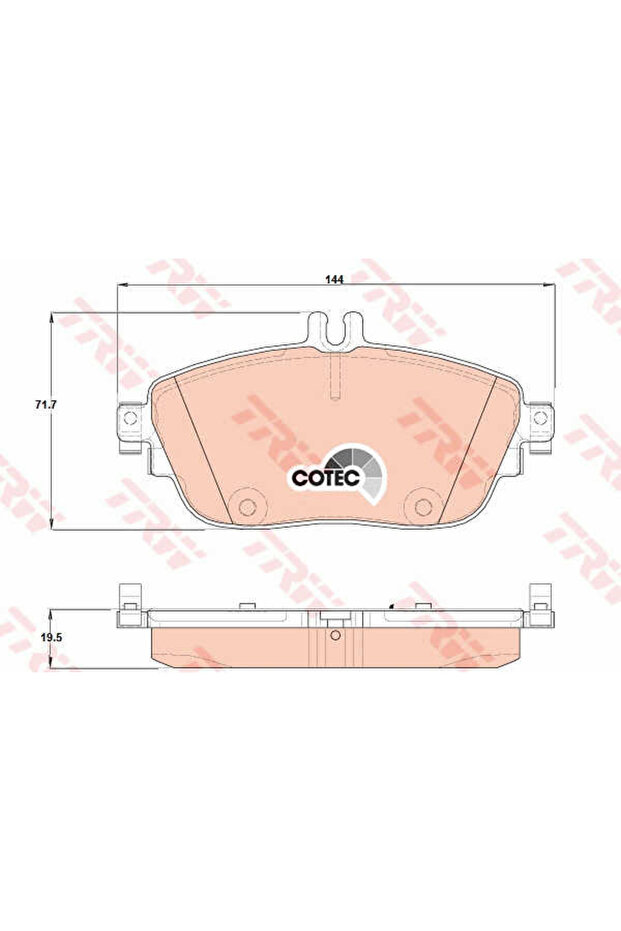 Σετ τακάκια, δισκόφρενα GDB1932 - 1