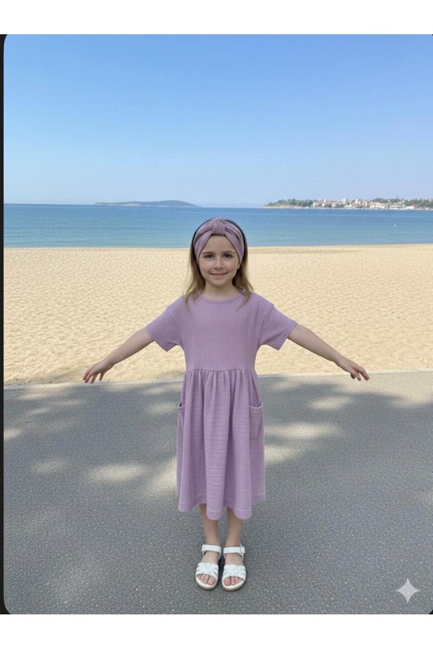 100% Cotton Girls' Muslin Dress