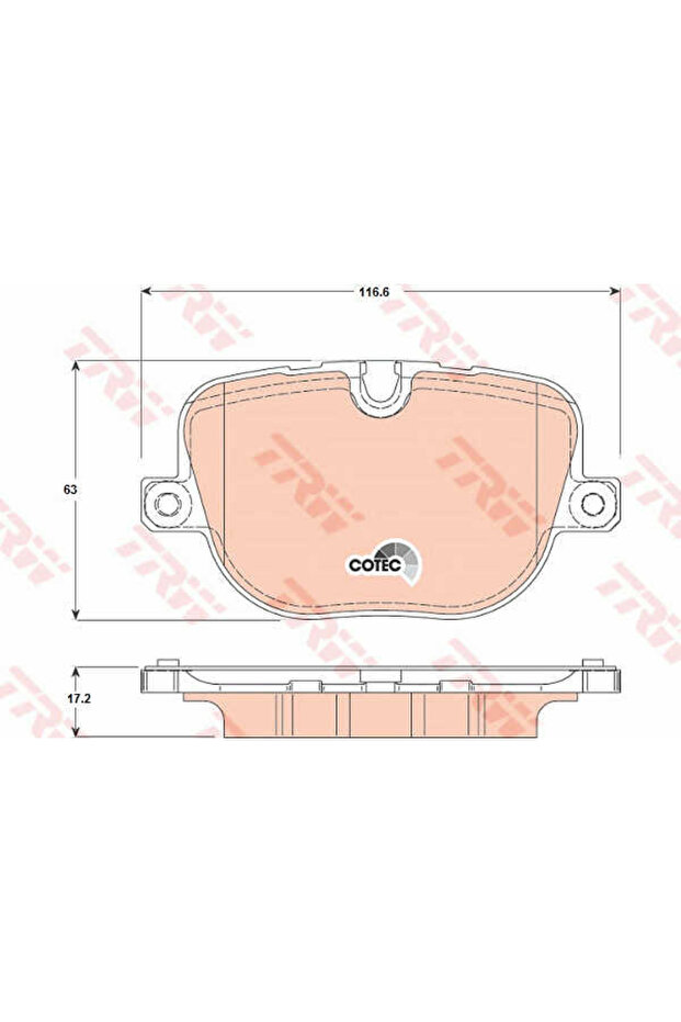 Σετ τακάκια, δισκόφρενα GDB1824 - 1