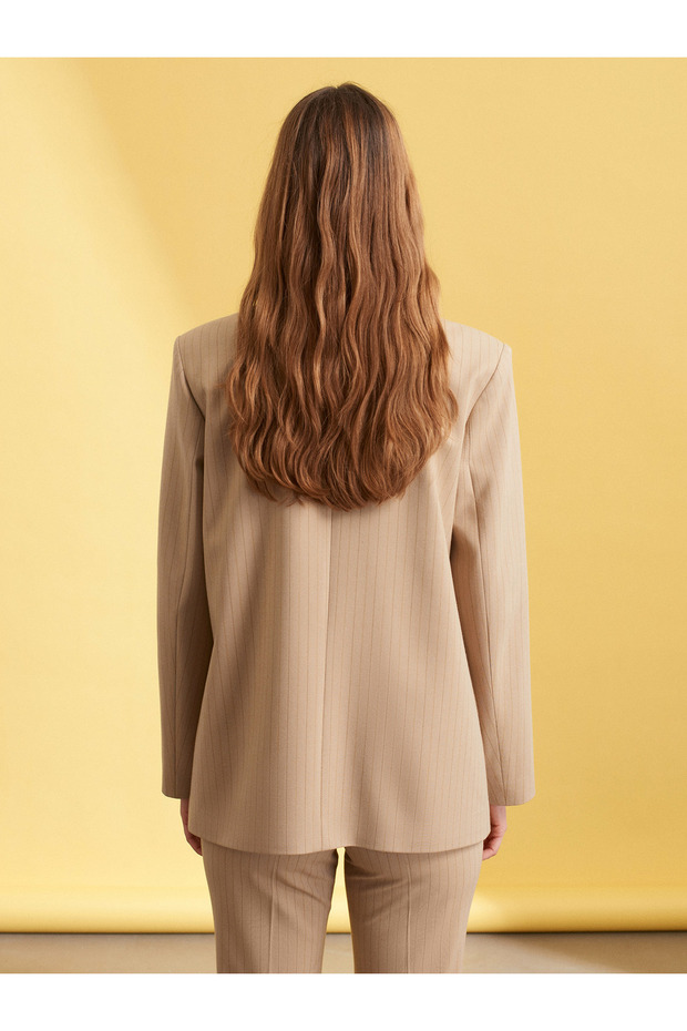 60786 Blazer Ceket-Camel - 2