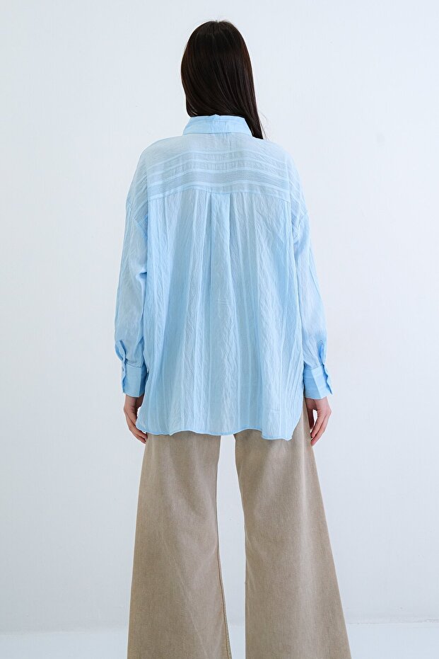 Tek Cepli Transparan Gömlek - 6