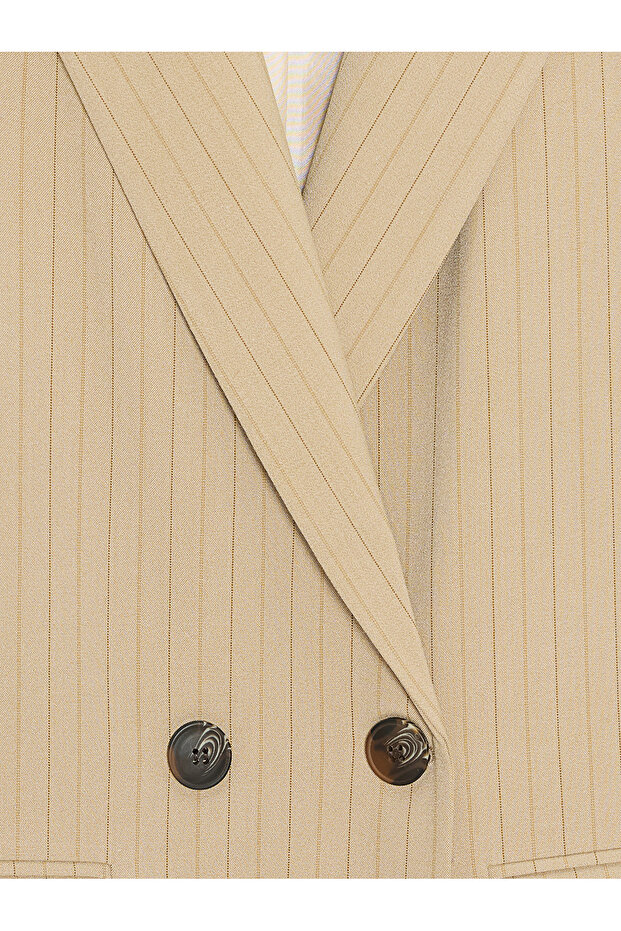 60786 Blazer Ceket-Camel - 7