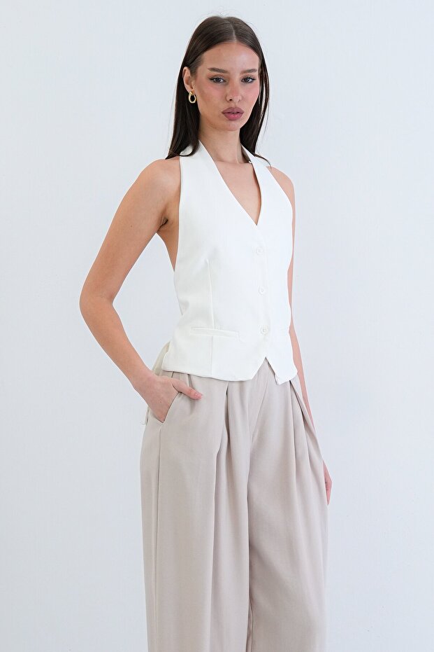 سترة كلاسيكية بأزرار إغلاق - 2