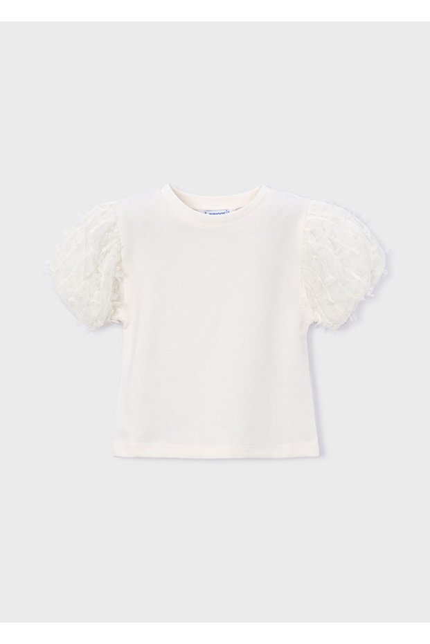Girl's T-Shirt with Sleeve Detail 3001