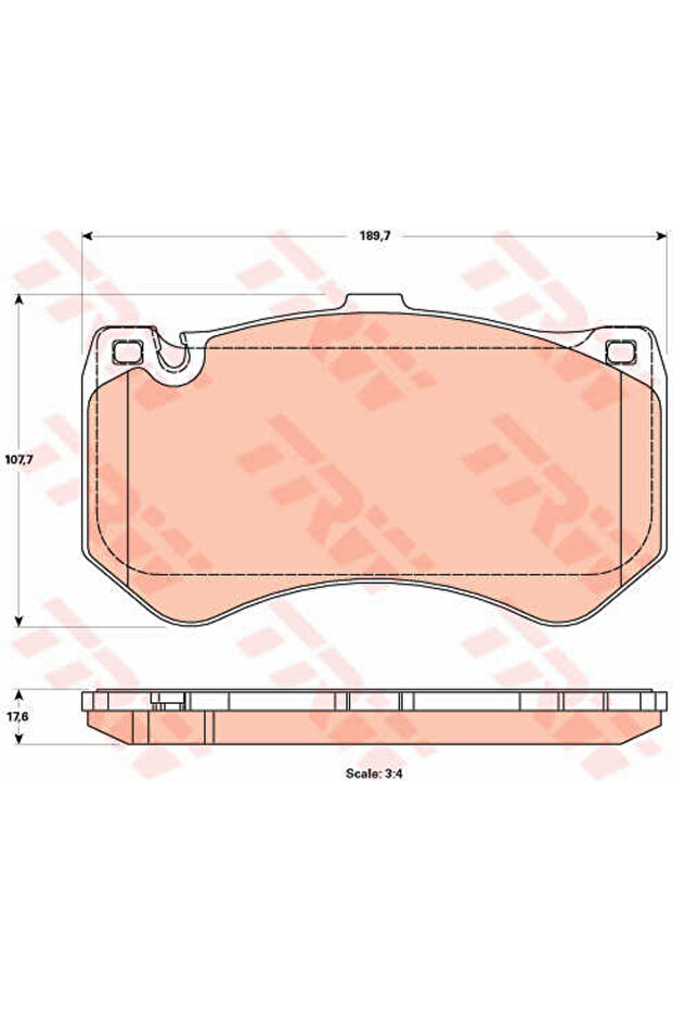 Σετ τακάκια, δισκόφρενα GDB1907 - 1