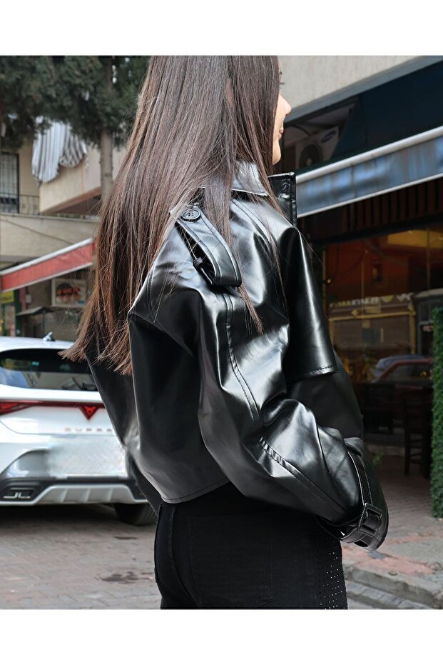 siyah deri ceket - 2