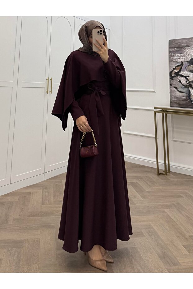 PELERİNLİ ELBİSE - 1