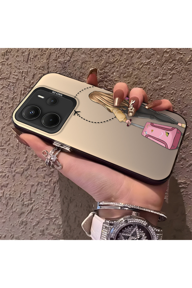 Silicone Edge Hard Back Phone Case Compatible with Redmi Note 14 Flight Pattern