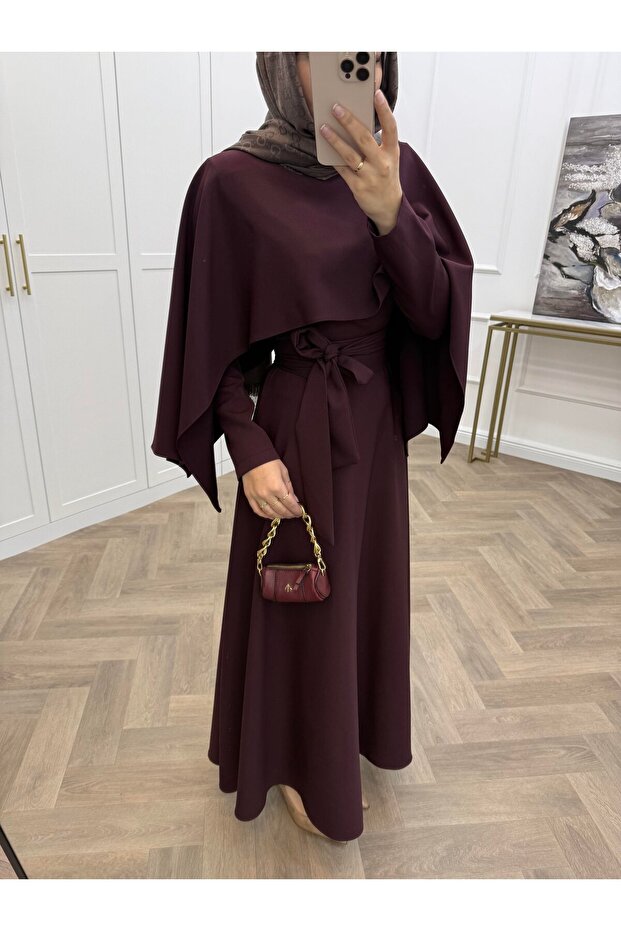 PELERİNLİ ELBİSE - 3