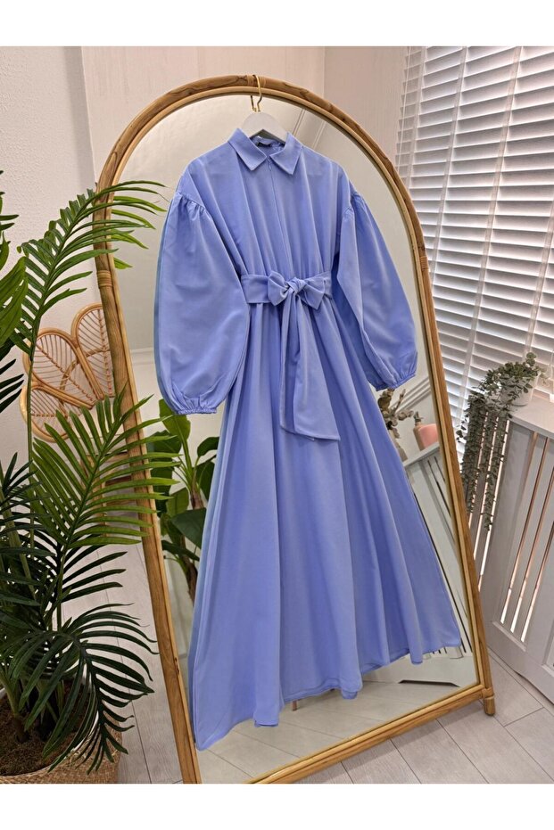 Şimal Elbise mavi - 1