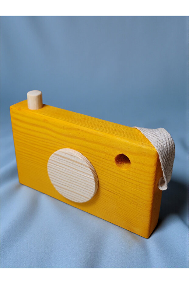 Wooden Toy Camera Natural Handmade Toy