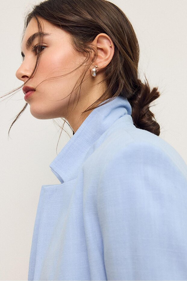 Rustic cropped blazer - 3