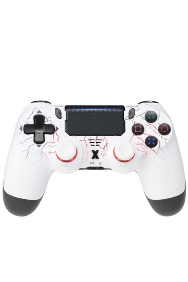 LOG Wireless Controller For PlayStation 4 / 3 / PC / Android / IOS - RGB Lighting Effect - Black - 1