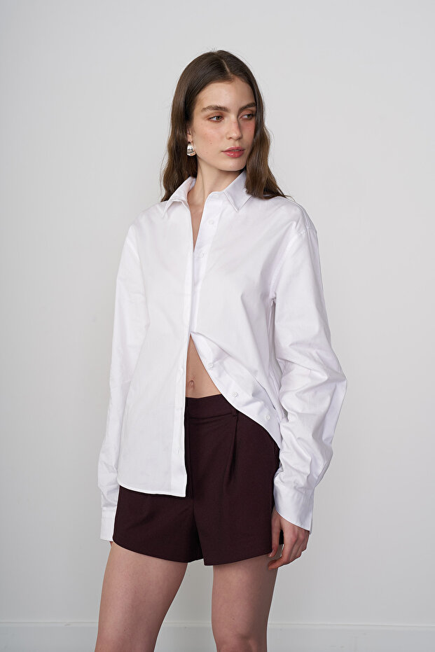 %100 Cotton Basic Gömlek - 2