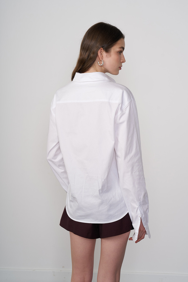 %100 Cotton Basic Gömlek - 4