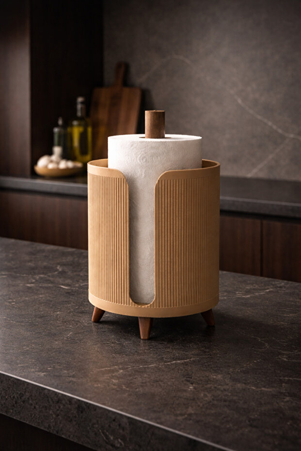 Nordic Loft Paper Towel Holder – Modern Freestanding Kitchen Towel Stand