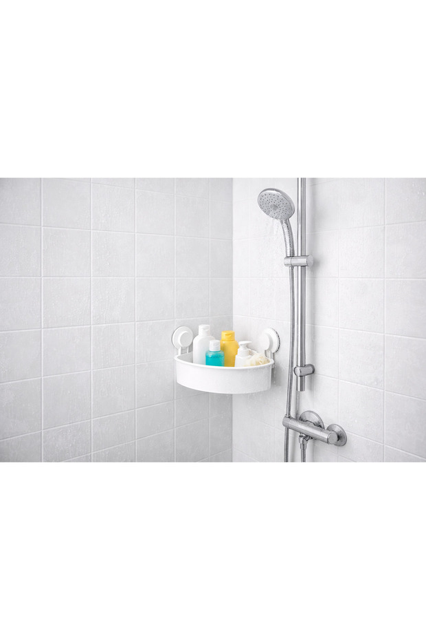 Tisken Shower Basket, White