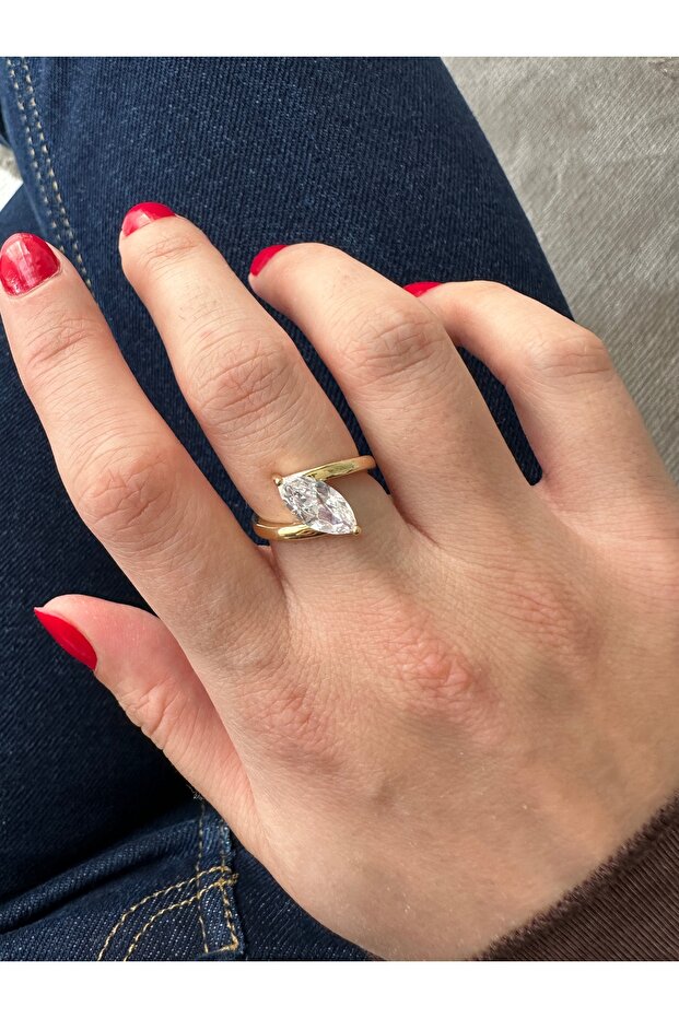 - سلسلة خاصة - خاتم ذهبي على شكل مكوك - 4