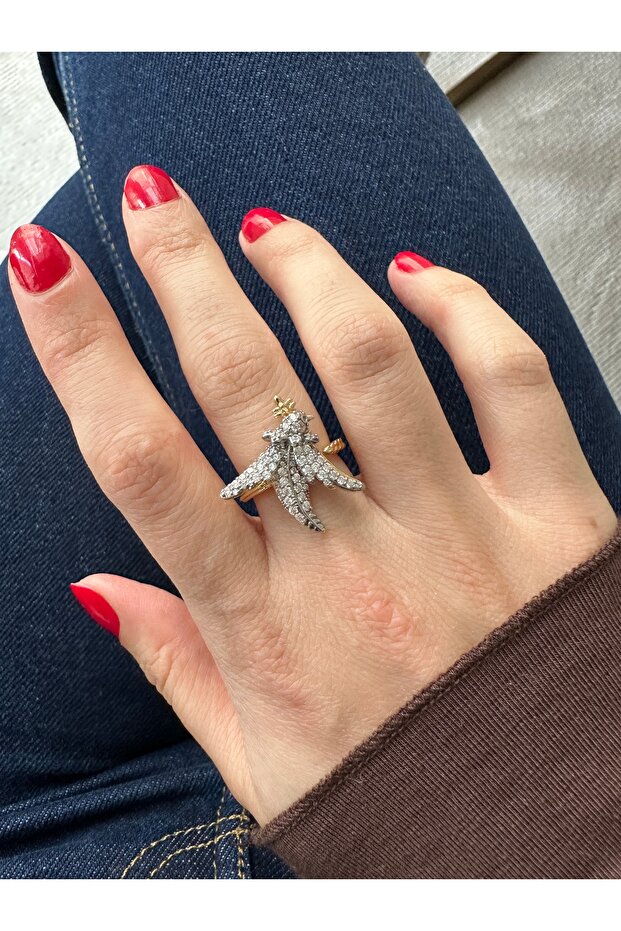 - سلسلة خاصة - خاتم العلامة التجارية Bird Ring