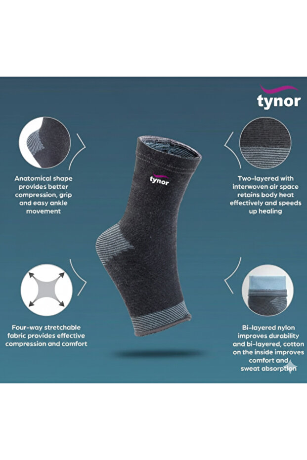 Anklet Comfeel D 25/ Medium Size ( تاينور مشد الكاحل كومفيل مقاس وسط D 25 ) - 3