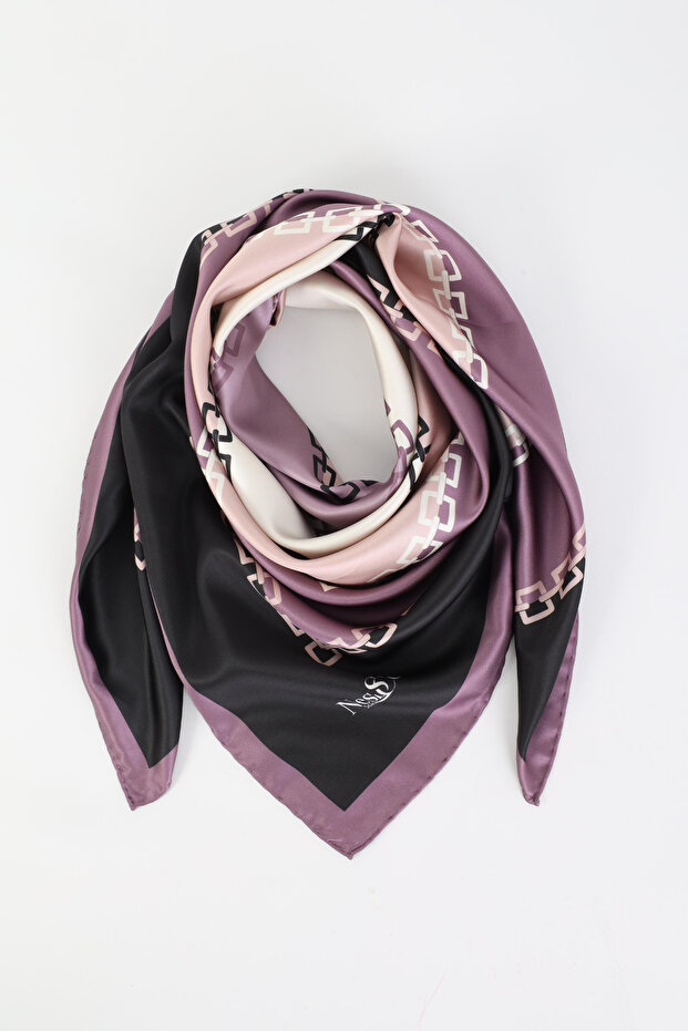 Chain Pattern Imported Silk Satin Scarf