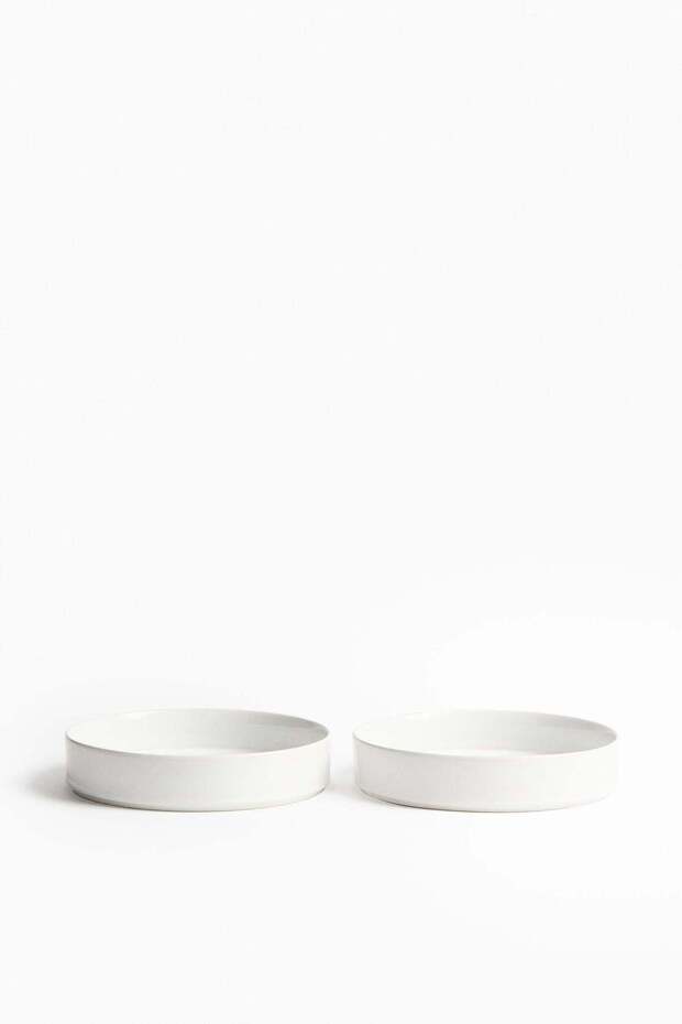 2-pack stoneware deep plates