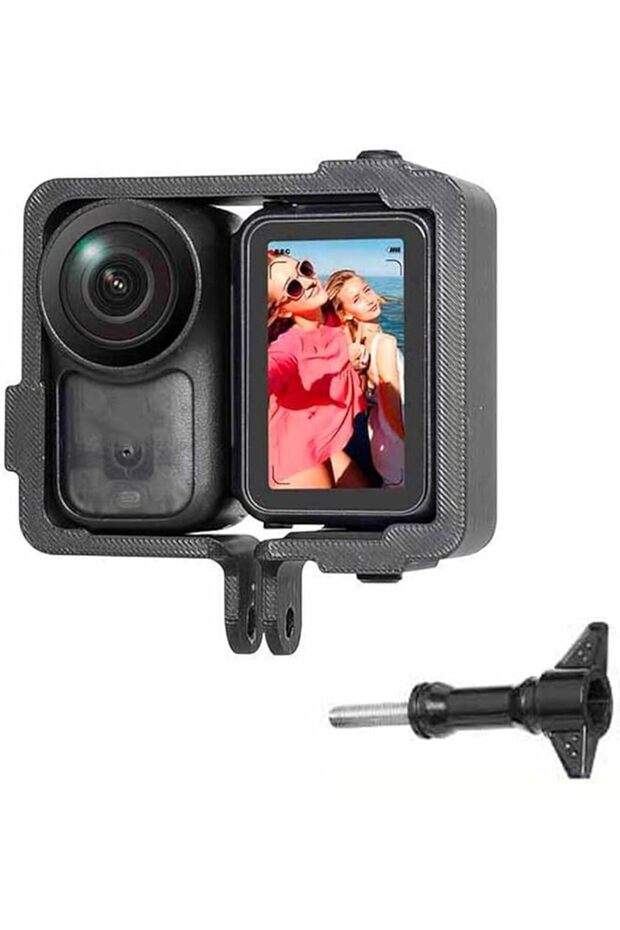 Mount Adapter Camera Frame for DJI Osmo Nano, Plastic Protective Frame Cover Cage Kit with Two-Claw