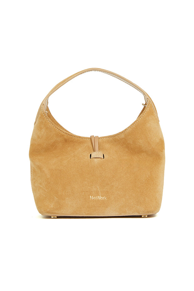 Hardal Kadın Süet Çanta - 4