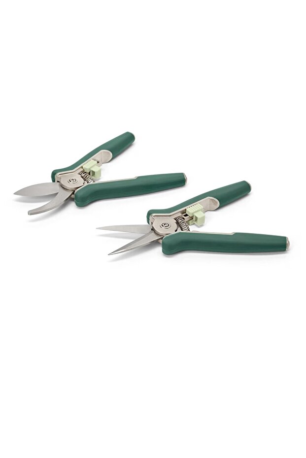 مقص تقليم صغير عدد 2، أخضر - 3