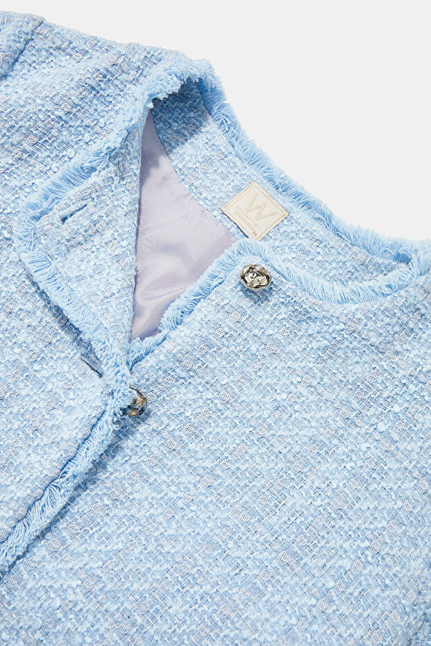 MAVİ TÜVİT CEKET - 3