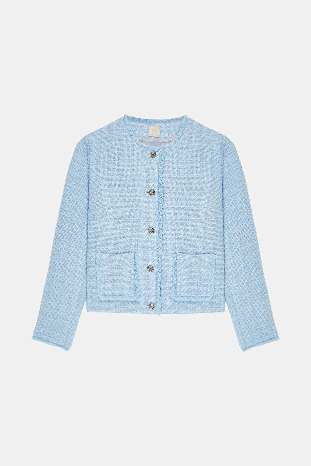 MAVİ TÜVİT CEKET - 1