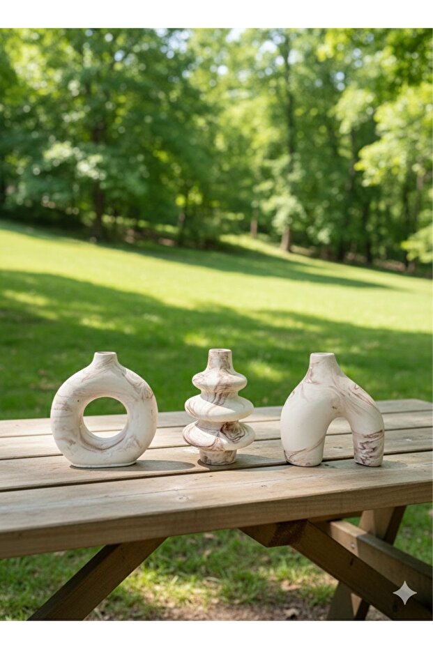 3 lü İskandinav Vazo Seti - 3