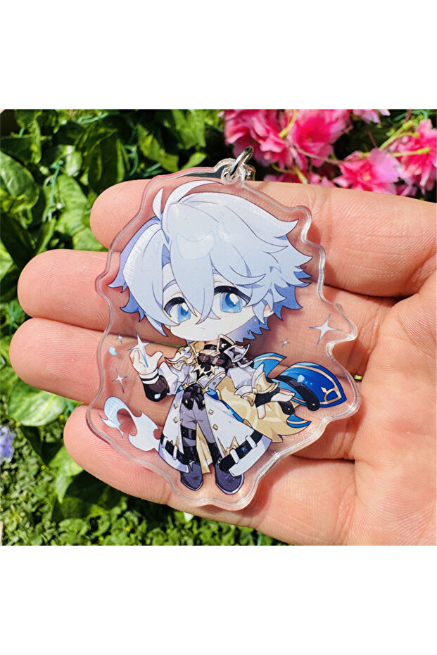 1 Game Honkai: Star Rail Phainon Anaxagoras Castorice Cosplay Costumes Key Chain Keychain Accessori.