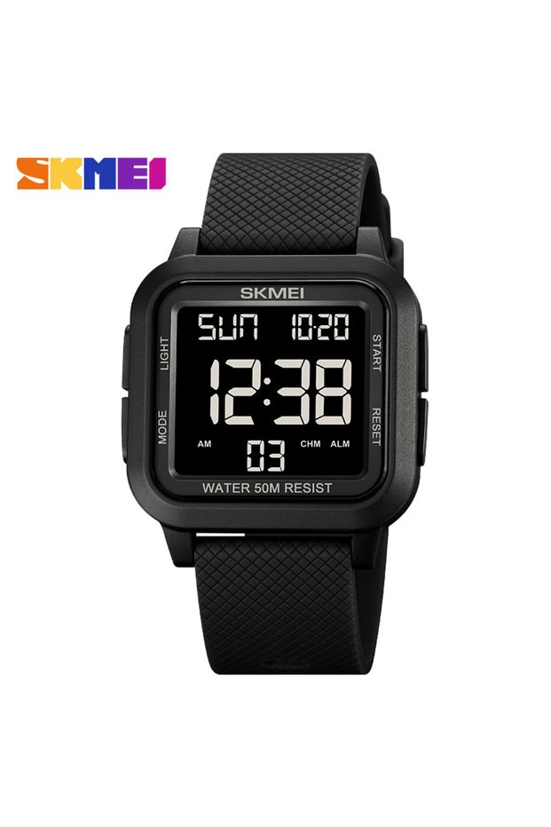 Skmei Black Black 1894 Luxury Sports Watch for Men Electronic Waterproof LED Display Digital Mens
