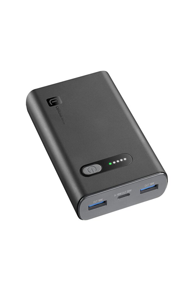 CELLULARLINE PD 20W HIZLI ŞARJ 10.000 MAH POWERBANK - SİYAH
